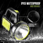 NIANPU Bright LED Rechargeable Flashlight – 1000LM