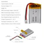 300mAh LiPo Rechargeable Battery with JST Connector