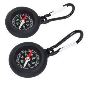2PCS Keychain Compass Set for Outdoor Adventures