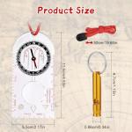 Flintronic Waterproof Hiking Compass with Luminous Dial