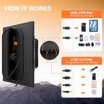 Portable 30W Solar Panel Charger for Camping