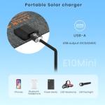 10W Portable Solar Charger - Waterproof & Foldable
