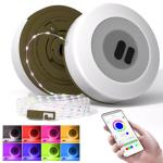 CISLAN Rechargeable Outdoor String Lights with App Control