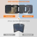 10W Portable Solar Charger - Waterproof & Foldable