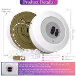 CISLAN Rechargeable Outdoor String Lights with App Control