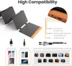 Foldable 60W Solar Charger with USB Outputs