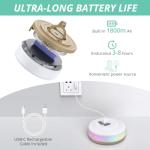 VINTEAM 2-in-1 Rechargeable RGB Camping String Lights