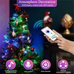 CISLAN Rechargeable Outdoor String Lights with App Control