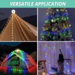 VINTEAM 2-in-1 Rechargeable RGB Camping String Lights