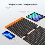 20W Portable Solar Panel Charger for Camping