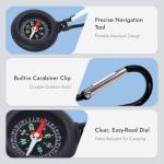 2PCS Keychain Compass Set for Outdoor Adventures