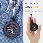 2PCS Keychain Compass Set for Outdoor Adventures