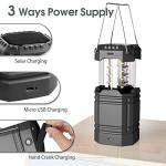 Rechargeable Camping Lantern with Solar and USB