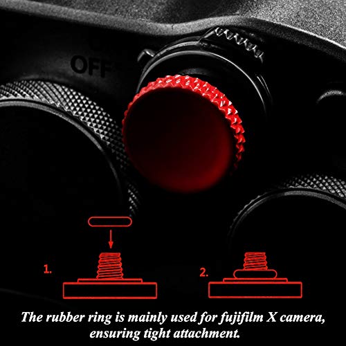 Camera Shutter Button (2 Pack/Red) Upscale and Delicate Soft Shutter Release Button from AJART