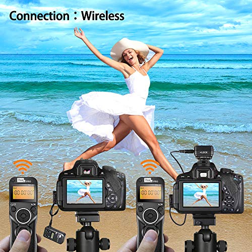 Remote Shutter Compatible for Canon, PIXEL Wireless Shutter Release Timer Remote Control E3/N3 Compatible for Canon Eos 1D 5D Mark IV 5D 6D 7D Mark R5 R6 50D 40D 30D 20D 10D D60 RP XT T7i 500D 90D by PIXEL