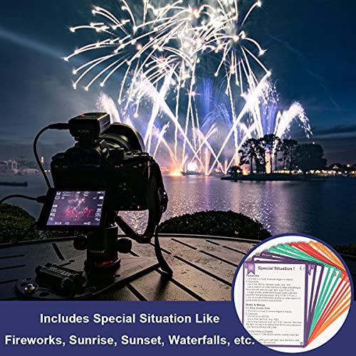 Photography Accessories DSLR Cheat Sheet Cards for Canon, Nikon, Sony, Camera Accessories Quick Reference Cards Photography Guides & Tips: Settings, Exposure, Modes, Composition, Lighting etc 4Ã3 inch from Tip Info