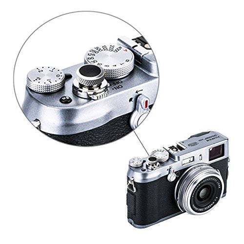 JJC Camera Soft Release Button, Shutter Button for Fuji Fujifilm X-T5 X-T4 X-T3 X-T30 X-T30 II X-T20 X-PRO3 X100V X100F X-E4 X-E3 Sony RX1R II RX10 IV III Leica M10 M9 Nikon Df F3 from JJC