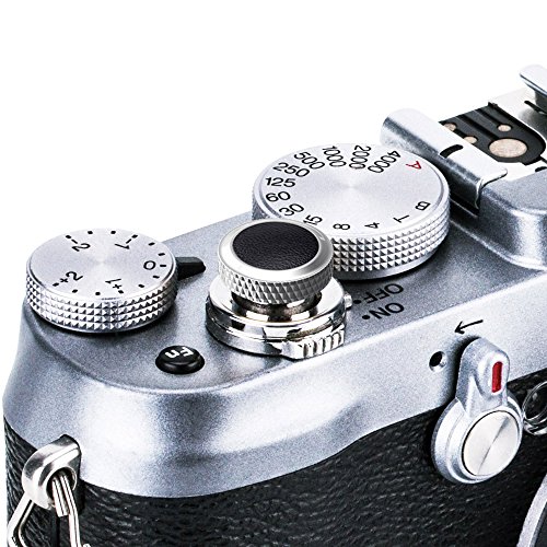 JJC Camera Soft Release Button, Shutter Button for Fuji Fujifilm X-T5 X-T4 X-T3 X-T30 X-T30 II X-T20 X-PRO3 X100V X100F X-E4 X-E3 Sony RX1R II RX10 IV III Leica M10 M9 Nikon Df F3 from JJC