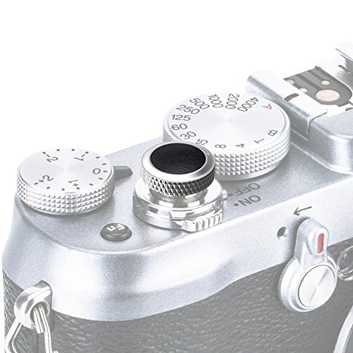 JJC Camera Soft Release Button, Shutter Button for Fuji Fujifilm X-T5 X-T4 X-T3 X-T30 X-T30 II X-T20 X-PRO3 X100V X100F X-E4 X-E3 Sony RX1R II RX10 IV III Leica M10 M9 Nikon Df F3 from JJC