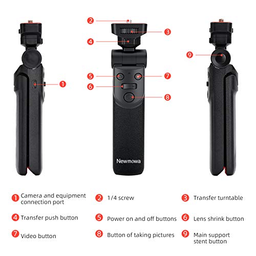 Newmowa Mini Shooting Grip vlog Camera Grip for Sony Vlogger Grip for Sony ZV1 RX100 VII RX100M2 RX100M3 RX100M4 RX100M5 RX100M7 A6000 a6100 a6300 A6400 A6500 A6600 by Newmowa