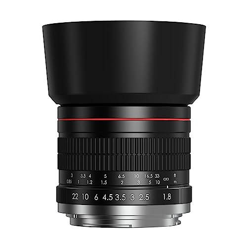 Lightdow 85mm F1.8 Medium Telephoto Manual Focus Full Frame Portrait Lens for Canon EOS Rebel T8i T7i T7 T6 T3i T2i 4000D 2000D 1300D 850D 800D 600D 550D 90D 80D 77D 70D 50D 6D 5D etc by ZLY Technology