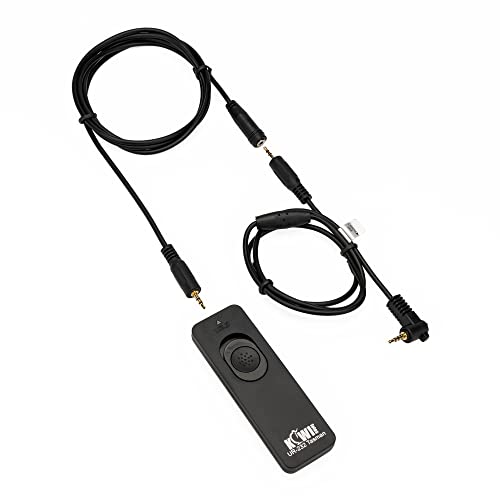 Kiwifotos DMW-RSL1 Remote Control Shutter Release Cord for Panasonic G7 G9 G85 GH6 GH5 GH5S GH4 S5 S1 S1R S1H GX8 GX7 FZ300 FZ1000 II FZ2500 FZ200 FZ150 FZ100 FZ50 G6 G5 G3 G2 GH3 GH2 Camera and More by Kiwifotos