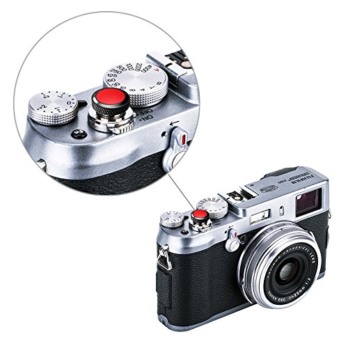 JJC Camera Soft Release Button, Shutter Button for Fuji Fujifilm X-T5 X-T4 X-T3 X-T30 X-T30 II X-T20 X-PRO3 X100V X100F X-E4 X-E3 Sony RX1R II RX10 IV III Leica M10 M9 Nikon Df F3 by JJC