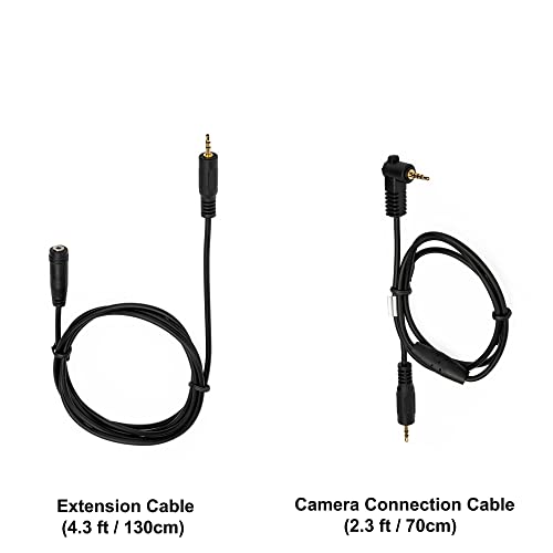 Kiwifotos DMW-RSL1 Remote Control Shutter Release Cord for Panasonic G7 G9 G85 GH6 GH5 GH5S GH4 S5 S1 S1R S1H GX8 GX7 FZ300 FZ1000 II FZ2500 FZ200 FZ150 FZ100 FZ50 G6 G5 G3 G2 GH3 GH2 Camera and More by Kiwifotos