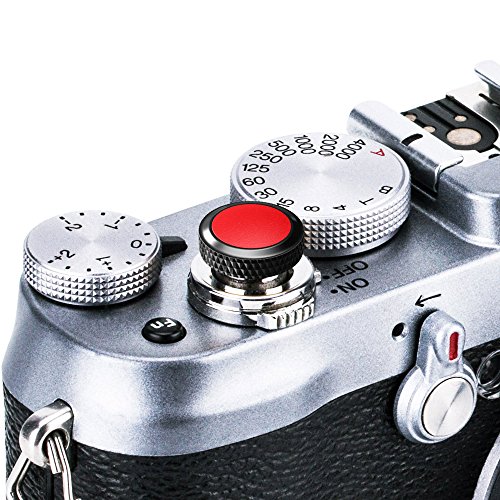 JJC Camera Soft Release Button, Shutter Button for Fuji Fujifilm X-T5 X-T4 X-T3 X-T30 X-T30 II X-T20 X-PRO3 X100V X100F X-E4 X-E3 Sony RX1R II RX10 IV III Leica M10 M9 Nikon Df F3 by JJC