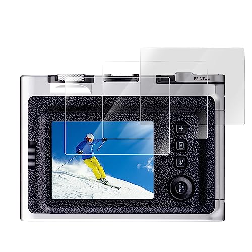 Rieibi (3 Packs) Screen Protector for Fujifilm Instax Mini EVO X-Pro1 Digital Camera, 0.25mm 9H Hardness Tempered Glass Film for Fuji XPRO1 X-Pro 1 Anti-Fingerprint Anti-Scratch Ultra-clear from Rieibi