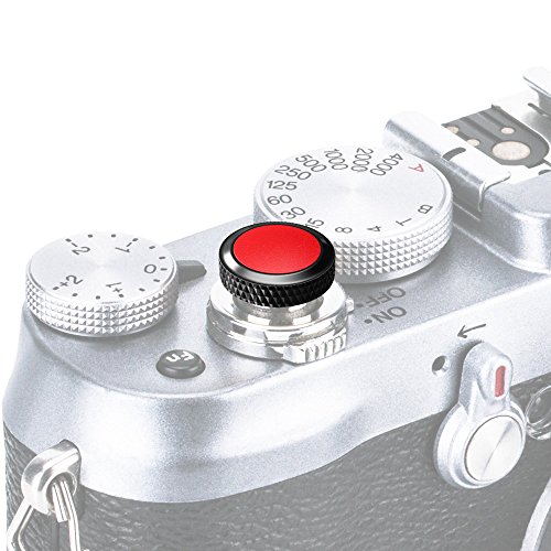 JJC Camera Soft Release Button, Shutter Button for Fuji Fujifilm X-T5 X-T4 X-T3 X-T30 X-T30 II X-T20 X-PRO3 X100V X100F X-E4 X-E3 Sony RX1R II RX10 IV III Leica M10 M9 Nikon Df F3 by JJC