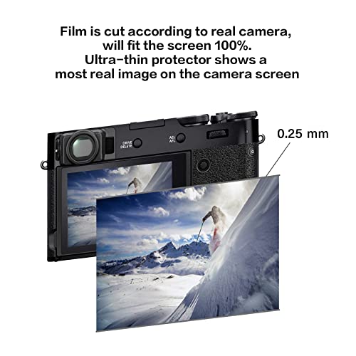 Rieibi (3 Packs) Screen Protector for Fujifilm Instax Mini EVO X-Pro1 Digital Camera, 0.25mm 9H Hardness Tempered Glass Film for Fuji XPRO1 X-Pro 1 Anti-Fingerprint Anti-Scratch Ultra-clear from Rieibi