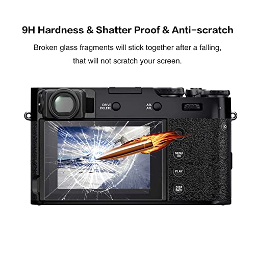Rieibi (3 Packs) Screen Protector for Fujifilm Instax Mini EVO X-Pro1 Digital Camera, 0.25mm 9H Hardness Tempered Glass Film for Fuji XPRO1 X-Pro 1 Anti-Fingerprint Anti-Scratch Ultra-clear from Rieibi