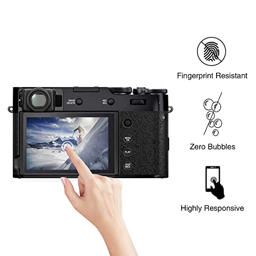 Rieibi (3 Packs) Screen Protector for Fujifilm Instax Mini EVO X-Pro1 Digital Camera, 0.25mm 9H Hardness Tempered Glass Film for Fuji XPRO1 X-Pro 1 Anti-Fingerprint Anti-Scratch Ultra-clear from Rieibi