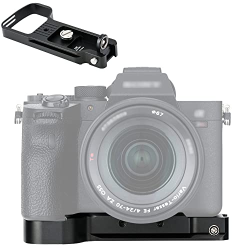 JJC Metal Camera Extension Hand Grip Holder for Sony A7R V A7RV A7III A7II A7M3 A7M2 A7S3 A7SIII A7RIV A7R4 A7RIII II A7R3 A7R2 A7SII A9 Camera Arca Swiss Quick Release Tripod Plate by Jinjiacheng Photography Equipment Co.,Ltd.