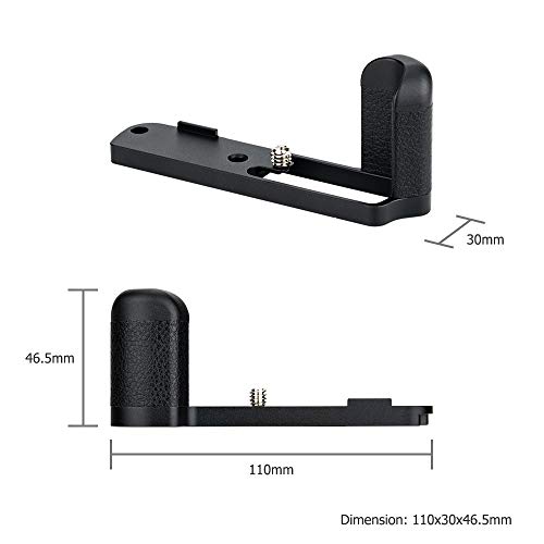 Dedicated Metal Hand Grip L Bracket for Sony RX100 VII RX100M7 Anti-Slip Holder, No Blocking to HDMI Multi Microphone Jack & Battery Memory Card Compartment, Replaces Sony AGR2 Attachment Grip by Jinjiacheng Photography Equipment Co.,Ltd.