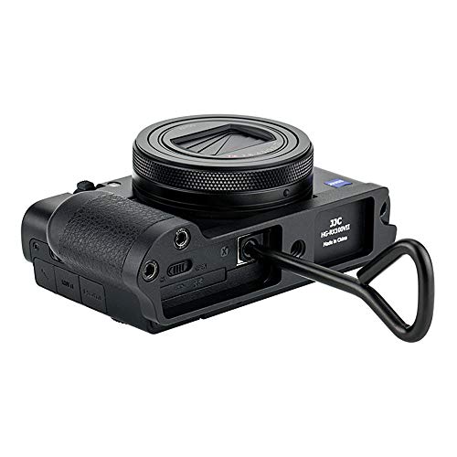 Dedicated Metal Hand Grip L Bracket for Sony RX100 VII RX100M7 Anti-Slip Holder, No Blocking to HDMI Multi Microphone Jack & Battery Memory Card Compartment, Replaces Sony AGR2 Attachment Grip by Jinjiacheng Photography Equipment Co.,Ltd.