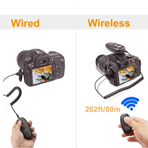 for Nikon Remote Shutter Release,Wireless Camera Remote for Nikon D5600,D850,D5300,Z6,Z7,D800,Coolpix P1000,D750,D7200, D7500, Replaces Nikon MC-DC2 and MC-30A by AODELAN