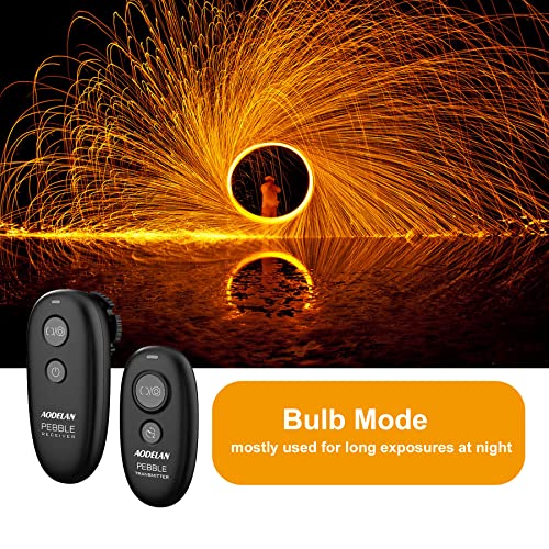 for Nikon Remote Shutter Release,Wireless Camera Remote for Nikon D5600,D850,D5300,Z6,Z7,D800,Coolpix P1000,D750,D7200, D7500, Replaces Nikon MC-DC2 and MC-30A by AODELAN