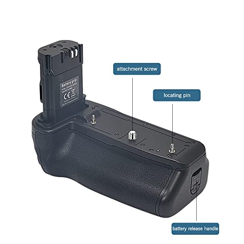 Mcoplus MCO-R5R6 Pro Vertical Multi-funtion Battery Grip Power Pack with LCD Display Multi-funtion Remote Control for Canon EOS R5 R6 R5C Camera(not for RP/R),Use LP-E6NH Battery(Battery not Include) from Mcoplus