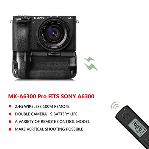 Meike MK-A6300 PRO Built-in Remote Controller Up to 100M to Control Shooting for Sony A6100 A6400 A6300 A6000 Cameras by HK Meike