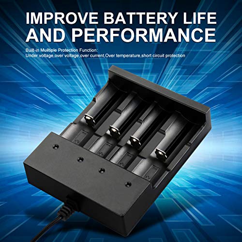 6pcs 1ï¿µ8ï¿µ6ï¿µ50 Rechargeable Batterï¿µy 5000mAh Wï¿µiï¿µth 18650 Battery Charger ,Universal Charger for Rechargeable 3.7V Li-ion Batteries 18650 26650 14500 10440 (U.S. Shipping) from Tokeyla