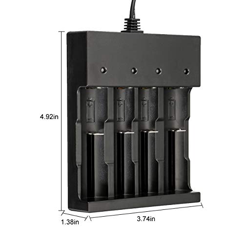 6pcs 1ï¿µ8ï¿µ6ï¿µ50 Rechargeable Batterï¿µy 5000mAh Wï¿µiï¿µth 18650 Battery Charger ,Universal Charger for Rechargeable 3.7V Li-ion Batteries 18650 26650 14500 10440 (U.S. Shipping) from Tokeyla