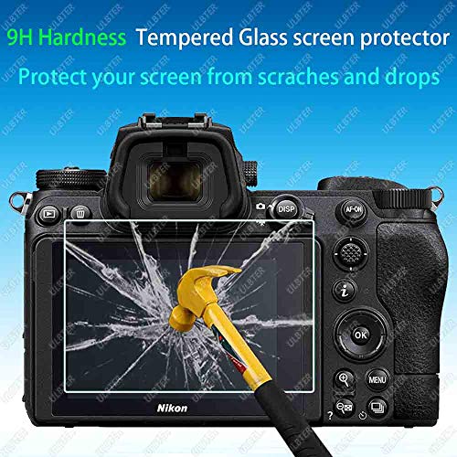 ULBTER Z6II Z7II Screen Protector for Nikon Z 7II / Z 6II + Top [2+2Pack] 0.3mm 9H Hardness Z7 II Z6 II Tempered Glass Cover Anti-Scrach Anti-Fingerprint Anti-Bubble by BTER