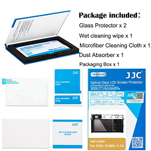 2 Pack Camera Screen Protector for Fujifilm X100V X-T4 X-E4 Camera, Ultra-Thin Anti-Fingerprint Anti-Scratch 9H Hardness 2.5D Rounded Edges Tempered Glass Protector from Jinjiacheng Photography Equipment Co.,Ltd.