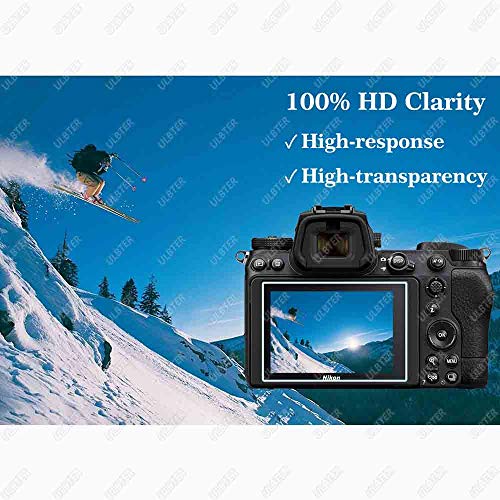 ULBTER Z6II Z7II Screen Protector for Nikon Z 7II / Z 6II + Top [2+2Pack] 0.3mm 9H Hardness Z7 II Z6 II Tempered Glass Cover Anti-Scrach Anti-Fingerprint Anti-Bubble by BTER