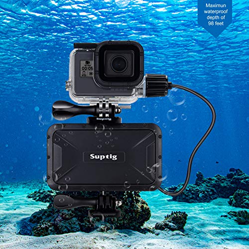 Suptig Portable Charger, 7800mAh Waterproof Power Bank, Compatible for Gopro Hero 11 Hero 10 Hero 9 Hero 8 Hero 7 Hero 6 Hero 5 Hero 4 Hero Session Hero + DJI osmo AKASO Digital Camera and Smartphone by Suptig