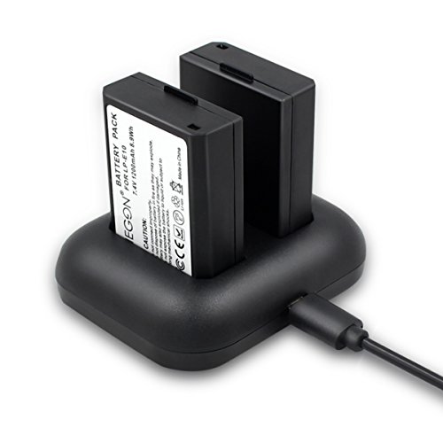 LP-E10 ENEGON Replacement Battery (2-Pack) and Rapid Dual Charger for Canon LP E10 Canon EOS Rebel T3 T5 T6 T7 T100 Kiss X50 X70 X80 X90 1100D 1200D 1300D 1500D 4000D (100% Compatible with Original) from ENEGON