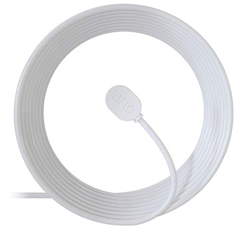 Arlo Outdoor Magnetic Charging Cable - Arlo Certified Accessory - 25 ft, Weather Resistant Connector, Works with Arlo Ultra, Ultra 2, Pro 3, Pro 4 and Pro 3 Floodlight Cameras, White - VMA5600C from Arlo Technologies, Inc.