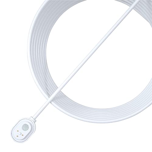 Arlo Outdoor Magnetic Charging Cable - Arlo Certified Accessory - 25 ft, Weather Resistant Connector, Works with Arlo Ultra, Ultra 2, Pro 3, Pro 4 and Pro 3 Floodlight Cameras, White - VMA5600C from Arlo Technologies, Inc.